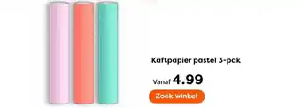 The Read Shop Kaftpapier pastel 3 pak aanbieding