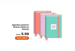 The Read Shop Agenda's pastel in diverse maten en kleuren aanbieding