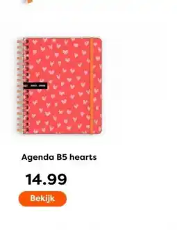 The Read Shop Agenda B5 hearts aanbieding