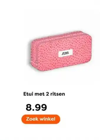 The Read Shop Etui met 2 ritsen aanbieding