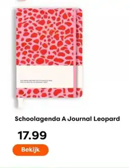 The Read Shop Schoolagenda A Journal Leopard aanbieding