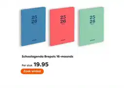 The Read Shop Schoolagenda Brepols 16 maands aanbieding