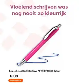 The Read Shop Balpen Schneider Slider Rave POWER PINK XB Colour aanbieding