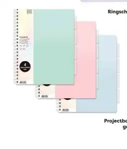 The Read Shop Projectboek A4 200 pagina's gelinieerd met 4tabs aanbieding