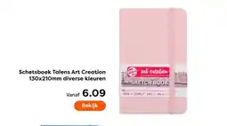 The Read Shop Schetsboek Talens Art Creation diverse kleuren aanbieding