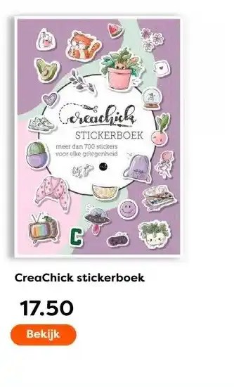 The Read Shop CreaChick stickerboek aanbieding