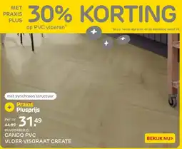 Praxis CANDO PVC VLOER VISGRAAT CREATE aanbieding