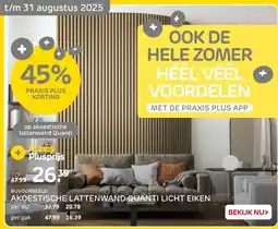 Praxis AKOESTISCHE LATTENWAND QUANTI LICHT EIKEN aanbieding