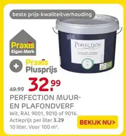 Praxis PERFECTION MUUR- EN PLAFONDVERF aanbieding