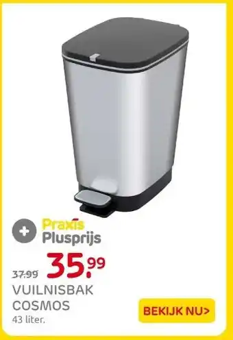 Praxis VUILNISBAK COSMOS aanbieding