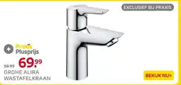 Praxis GROHE ALIRA WASTAFELKRAAN aanbieding