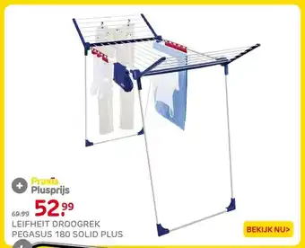 Praxis LEIFHEIT DROOGREK PEGASUS 180 SOLID PLUS aanbieding