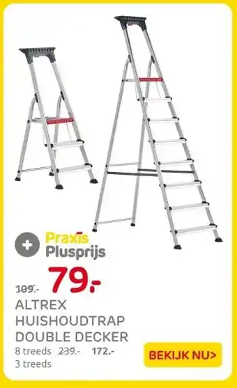 Praxis ALTREX HUISHOUDTRAP DOUBLE DECKER aanbieding
