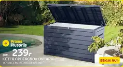 Praxis KETER OPBERGBOX ONTARIO aanbieding