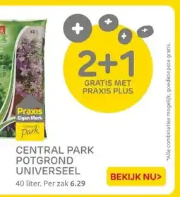 Praxis CENTRAL PARK POTGROND UNIVERSEEL aanbieding