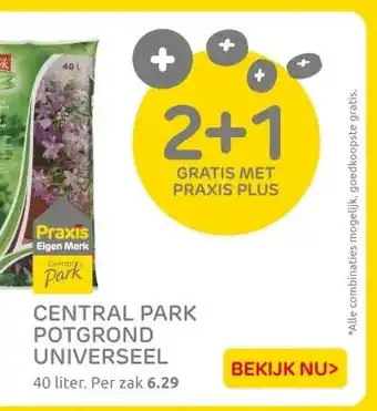 Praxis CENTRAL PARK POTGROND UNIVERSEEL aanbieding