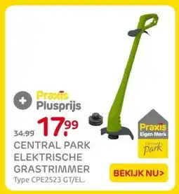 Praxis CENTRAL PARK ELEKTRISCHE GRASTRIMMER aanbieding