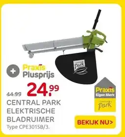 Praxis CENTRAL PARK ELEKTRISCHE BLADRUIMER aanbieding
