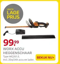 Praxis WORX ACCU HEGGENSCHAAR aanbieding