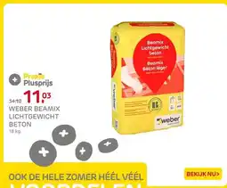 Praxis WEBER BEAMIX LICHTGEWICHT BETON aanbieding