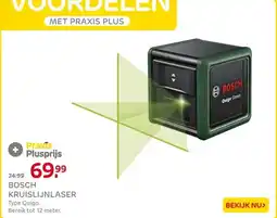 Praxis BOSCH KRUISLIJNLASER aanbieding