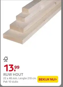 Praxis RUW HOUT aanbieding