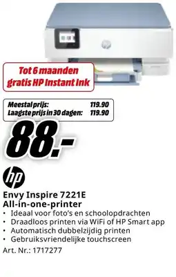 MediaMarkt Envy Inspire 7221E All-in-one-printer aanbieding