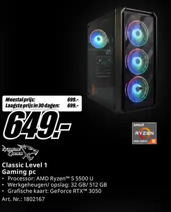 MediaMarkt Classic Level 1 aanbieding