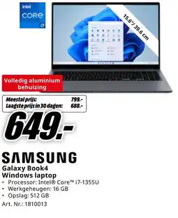 MediaMarkt SAMSUNG Galaxy Book4 Windows laptop aanbieding