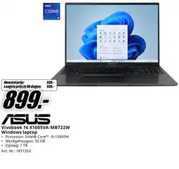 MediaMarkt ASUS Vivobook 16 X1605VA-MB722W Windows laptop aanbieding