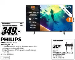 MediaMarkt PHILIPS 43PUS8000 (2025) Ambilight TV aanbieding