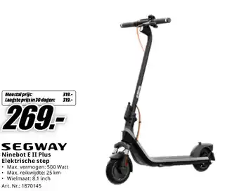 MediaMarkt SEGWAY Ninebot E II Plus Elektrische step aanbieding