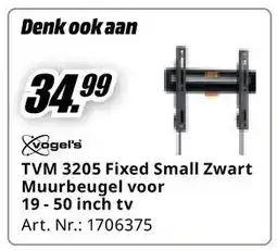 MediaMarkt TVM 3205 Fixed Small Zwart Muurbeugel voor aanbieding