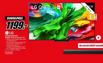 MediaMarkt LG 65QNED86A6A QNED 4K Evo Smart TV aanbieding