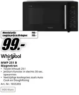 MediaMarkt Whirlpool MWP 251 B Magnetron aanbieding