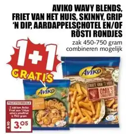 MCD Supermarkt AVIKO WAVY BLENDS, FRIET VAN HET HUIS, SKINNY, GRIP 'N DIP, AARDAPPELSCHOTEL EN/OF RÖSTI RONDJES aanbieding