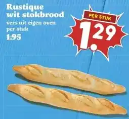 MCD Supermarkt Rustique wit stokbrood aanbieding