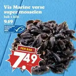 MCD Supermarkt Vis Marine verse super mosselen aanbieding