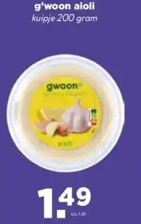 MCD Supermarkt g'woon aioli aanbieding