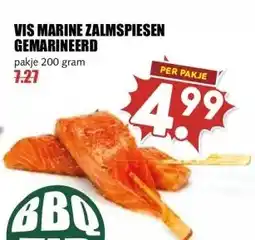 MCD Supermarkt VIS MARINE ZALMSPIESEN GEMARINEERD aanbieding