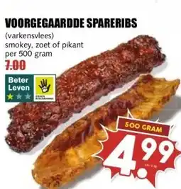 MCD Supermarkt VOORGEGAARDDE SPARERIBS aanbieding