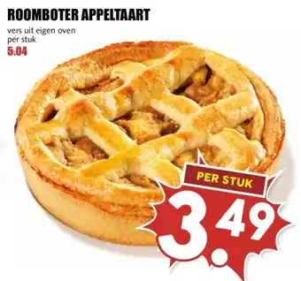 MCD Supermarkt ROOMBOTER APPELTAART aanbieding