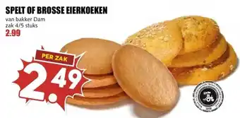 MCD Supermarkt SPELT OF BROSSE EIERKOEKEN aanbieding