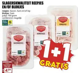 MCD Supermarkt SLAGERSKWALITEIT REEPJES EN/OF BLOKJES aanbieding