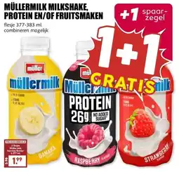 MCD Supermarkt MÜLLERMILK MILKSHAKE, PROTEIN EN/OF FRUITSMAKEN aanbieding