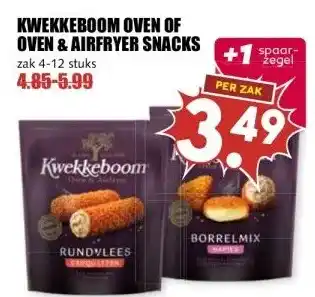 MCD Supermarkt KWEKKEBOOM OVEN OF OVEN & AIRFRYER SNACKS aanbieding