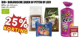 MCD Supermarkt BIO+ BIOLOGISCHE ZADEN OF PITTEN OF LEEV aanbieding