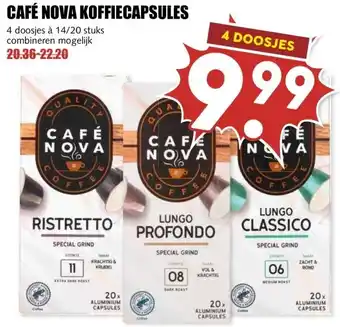 MCD Supermarkt CAFÉ NOVA KOFFIECAPSULES aanbieding