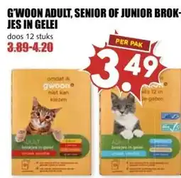 MCD Supermarkt G'WOON ADULT, SENIOR OF JUNIOR BROK- JES IN GELEI aanbieding