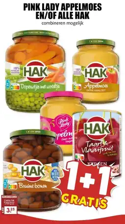 MCD Supermarkt PINK LADY APPELMOES EN/OF ALLE HAK aanbieding